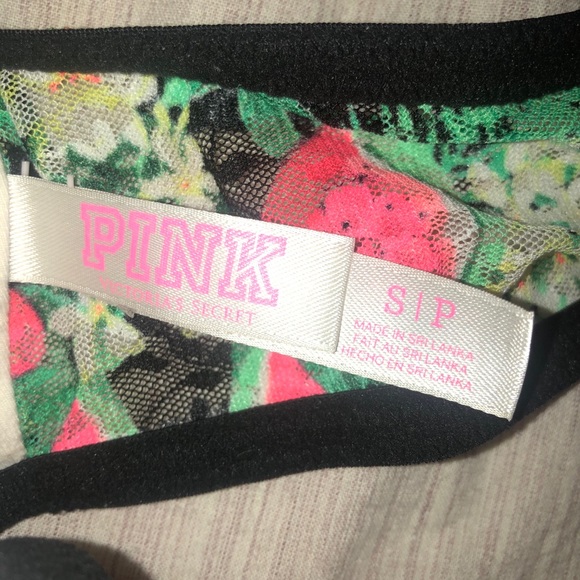 PINK watermelon and peach lace bandeau top - Picture 3 of 6